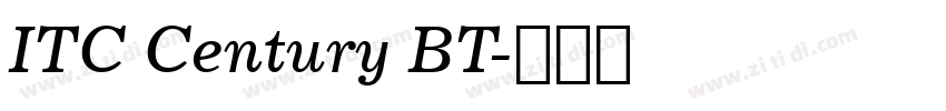 ITC Century BT字体转换